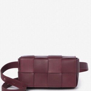 J.McLaughlin Bahia Woven Leather Belt Bag NWOT